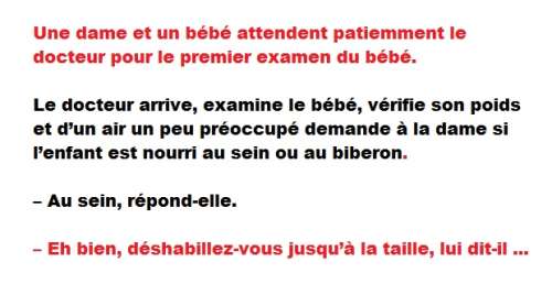 Blague Drole Un Docteur Preoccupe Par Le Lait D Une Mere Sur Buzz Insolite Et Culture