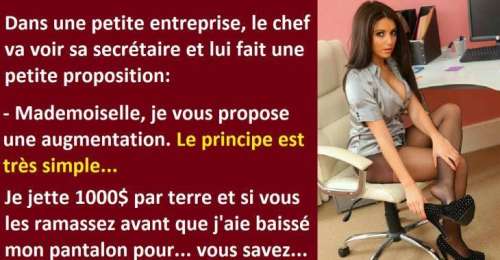 Blague Drole Un Chef D Entreprise Va Voir Sa Secretaire Et Lui Fait Une Proposition Indecente Sur Buzz Insolite Et Culture