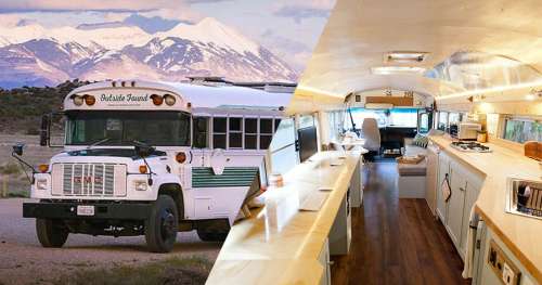 Le rêve ! Ce couple a transformé un bus scolaire en loft sur roues pour traverser les États-Unis