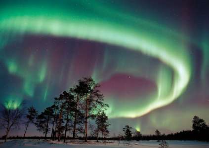 L’image de la semaine : le ballet hypnotisant d’une aurore boréale dans le ciel de la Laponie