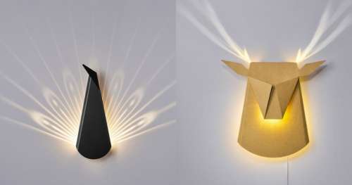 Ces lampes dévoilent leur design unique une fois la lumière allumée