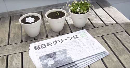 Ce journal japonais fleurit lorsque vous le plantez