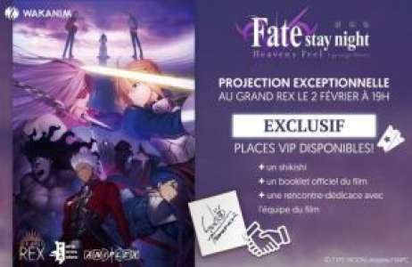 Le Film Fate Stay Night Heaven S Feel Projete Au Grand Rex De Paris En Fevrier Sur Buzz Insolite Et Culture