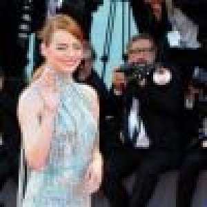 Emma Stone, étincelante, fait oublier l'absence de Ryan Gosling à la Mostra