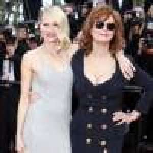 Susan Sarandon généreusement décolletée et complice avec Naomi Watts à Cannes