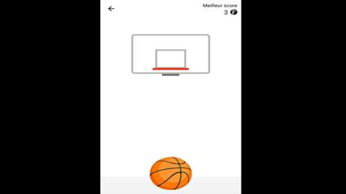 Un jeu de basketball caché dans Messenger