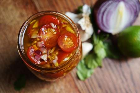 Recette de tomates cerises marinées