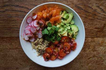 Salade de quinoa saine et rapide !