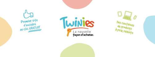 TWINIES : le 1er site d’enchères au clic gratuit débarque sur la toile !