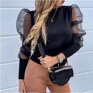 Puffy sleeve blouses styling ideas