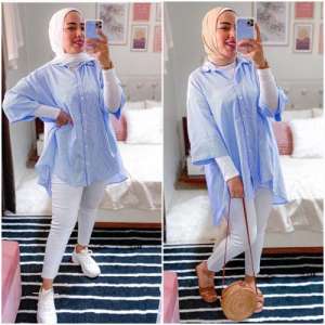 Casual hijab looks mix and match