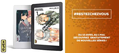 Découvrez les tomes 1 de plus de 50 mangas Kana pendant le confinement !