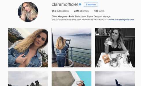 Clara Morgane enlève le haut sur Instagram