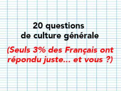 97% des Français ne réussissent pas ce test de connaissances élémentaires. Et vous ?