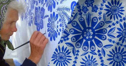 Cette mamie de 90 ans a transformé son village en vraie galerie d’art grâce à ses œuvres colorées