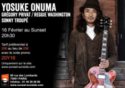 Le guitariste Jazz Yosuke Onuma en concert à Paris le 16 février