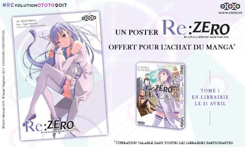 Opération poster Re:Zero chez Ototo