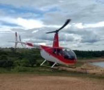 Le crash d'un hélicoptère Robinson R44 dans le fleuve Rio Turvo (Brésil)