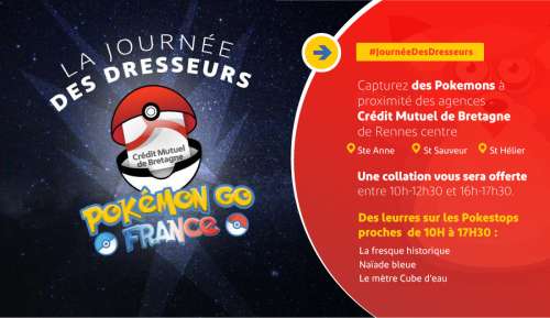 A Rennes, participez à l’événement Pokémon Go !