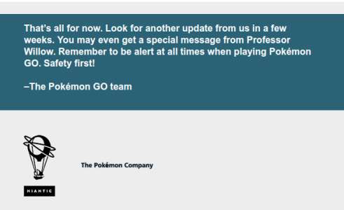 Pokemon Go : prochaine update ?