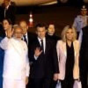 Brigitte et Emmanuel Macron en Inde : Leur arrivée main dans la main