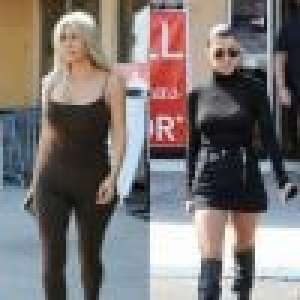 Kim et Kourtney Kardashian : Lookées pour la suite du shopping de Noël