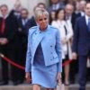 Brigitte Macron : En robe Louis Vuitton pour ses premiers pas à l'Elysée