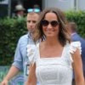 Pippa Middleton, enceinte, dévoile un petit baby bump à Wimbledon