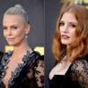 MTV Movie Awards: Charlize Theron envoûtante devant Jessica Chastain décolletée