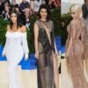 Kim Kardashian, Kendall et Kylie Jenner, divines, posent sans chéris au Met Gala