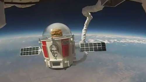 PFK a envoyé un sandwich au poulet dans l’espace