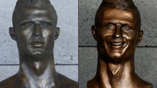 Un buste peu flatteur de Ronaldo remplacé en catimini