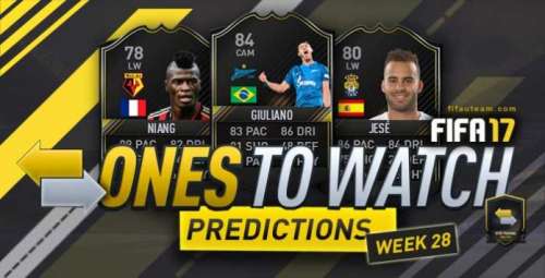 FIFA 17 OTW Predictions – Investment Tips for Week 28
