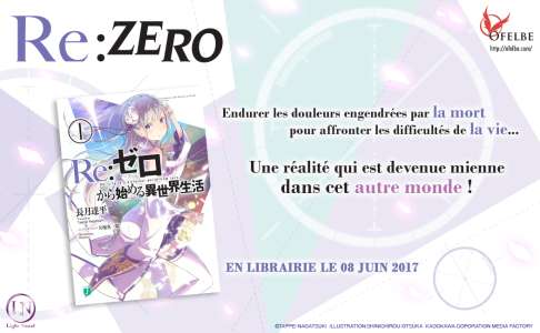 Le light-novel Re : Zero sortira en 2017 en France !
