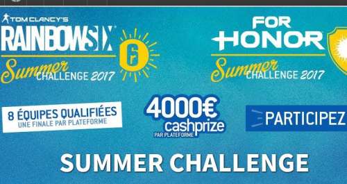 For Honor et Rainbow Six : le Summer Challenge, la compétition de l’été !