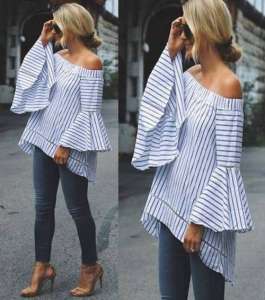 Ruffle and off the shoulder blouses