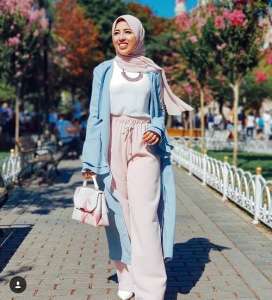 Street hijab style in summer