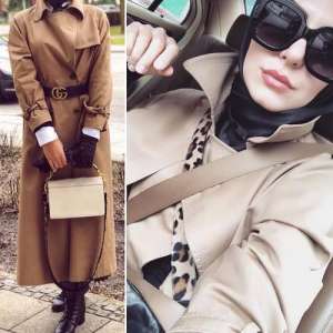 Trench coats and maxi jackets hijab style