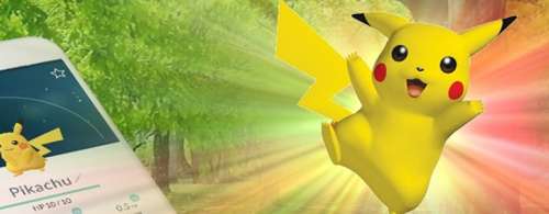 Pikachu avec un chapeau de fête (Pokemon Go)