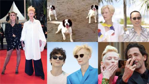 Cannes 2021 : Tilda Swinton a fini le festival en beauté en recevant la Palm Dog