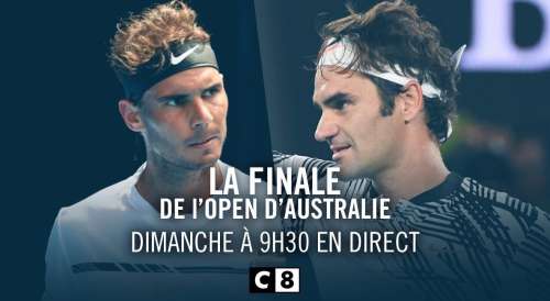 Succès d’audience pour C8 avec la finale Nadal/Federer de l’Open d’Australie