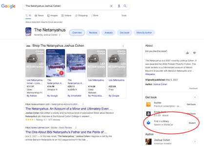Google affiche désormais des livres disponibles en bibliothèque dans ses résultats