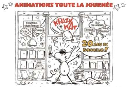 Pour ses vingt ans, la librairie Krazy Kat déménage