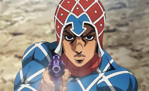 L’anime Golden Wind, en Character Vidéo 3 (Guido Mista)