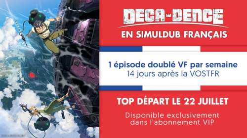 Une VF pour l’anime DECA-DENCE par Wakanim