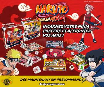 Le jeu Naruto Ninja Arena est disponible en précommande chez Don’t Panic Games !