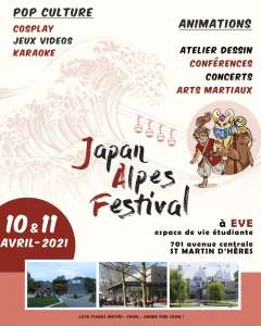 Japan Alpes Festival : la convention anime et manga prend date les 10 et 11 avril 2021 en Isère