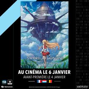 Le film Sword Art Online -Progressive- au cinéma en France, Belgique et au Luxembourg