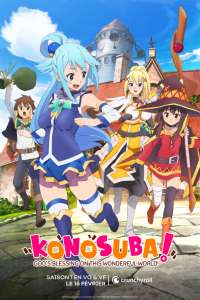 La saga de fantasy Konosuba disponible sur Crunchyroll, et en Vf !