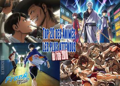 Top 20 des animes de l’été 2018 les plus attendus par les japonais